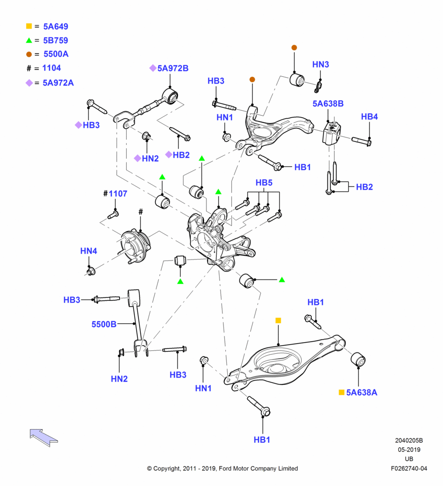 Схема установки 8A8Z-5A649-C