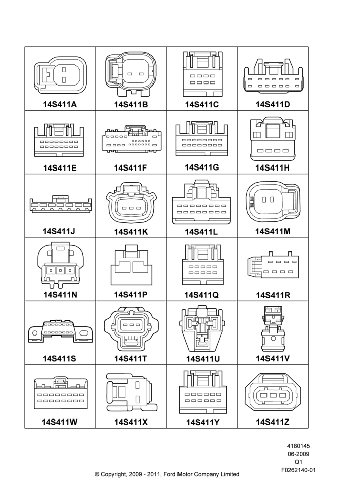 45GC - Pigtail Wiring Kits, Miscellaneous, Page A; 01/JUN/2009-24/DEC/2014