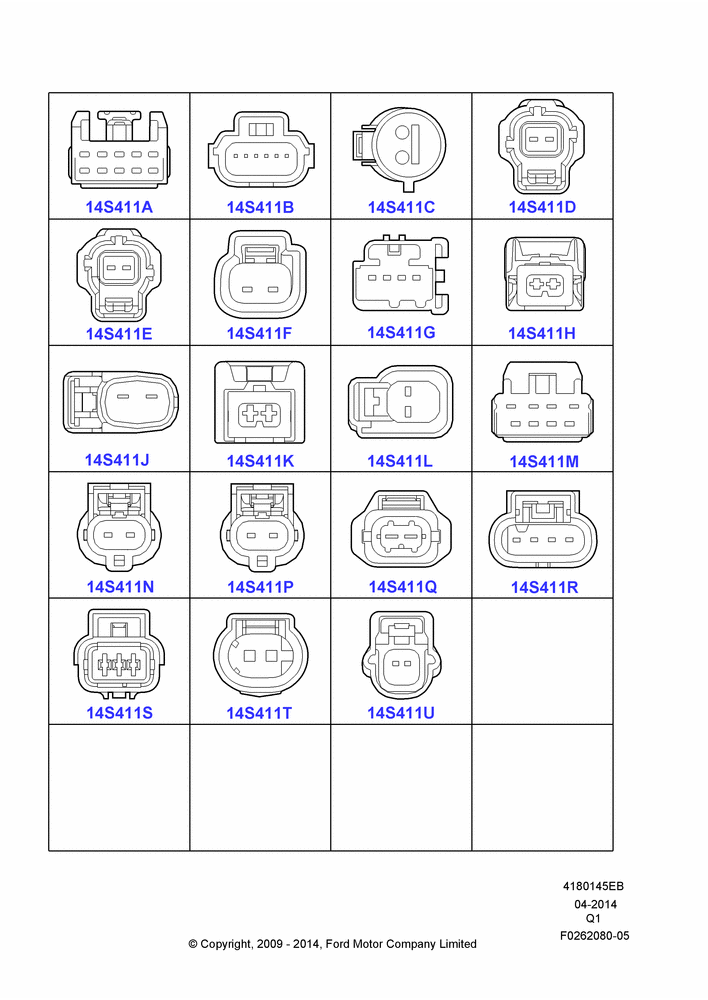 45EB - Pigtail Wiring Kits, Actuators And Solenoids; 01/JUN/2009-24/DEC/2014