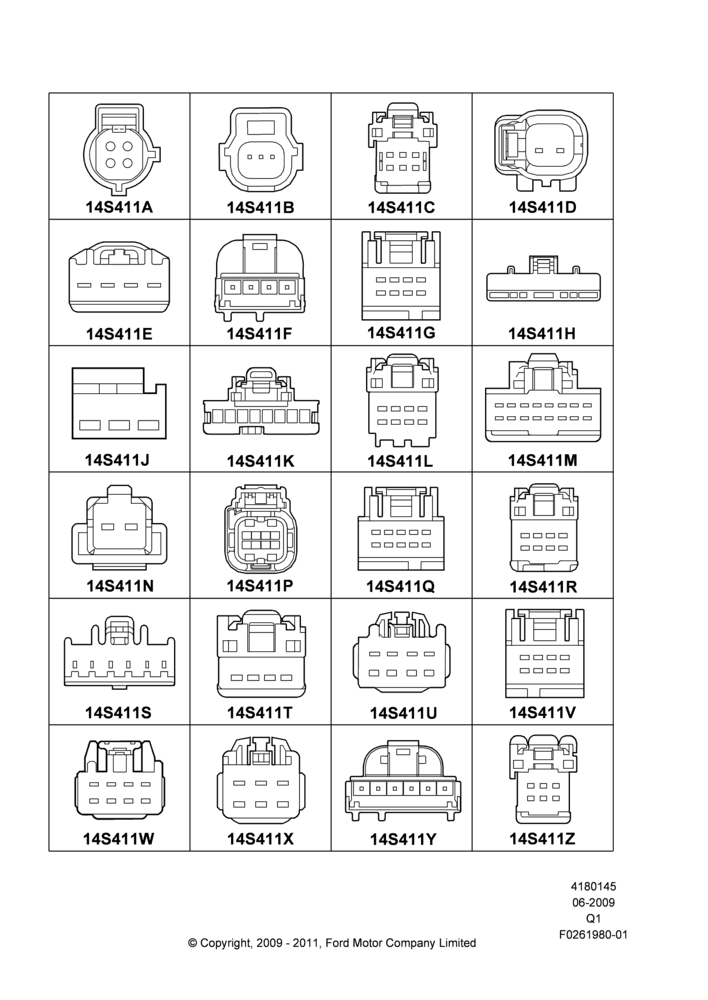 45AC - Pigtail Wiring Kits, Page A, Switches; 01/JUN/2009-24/DEC/2014