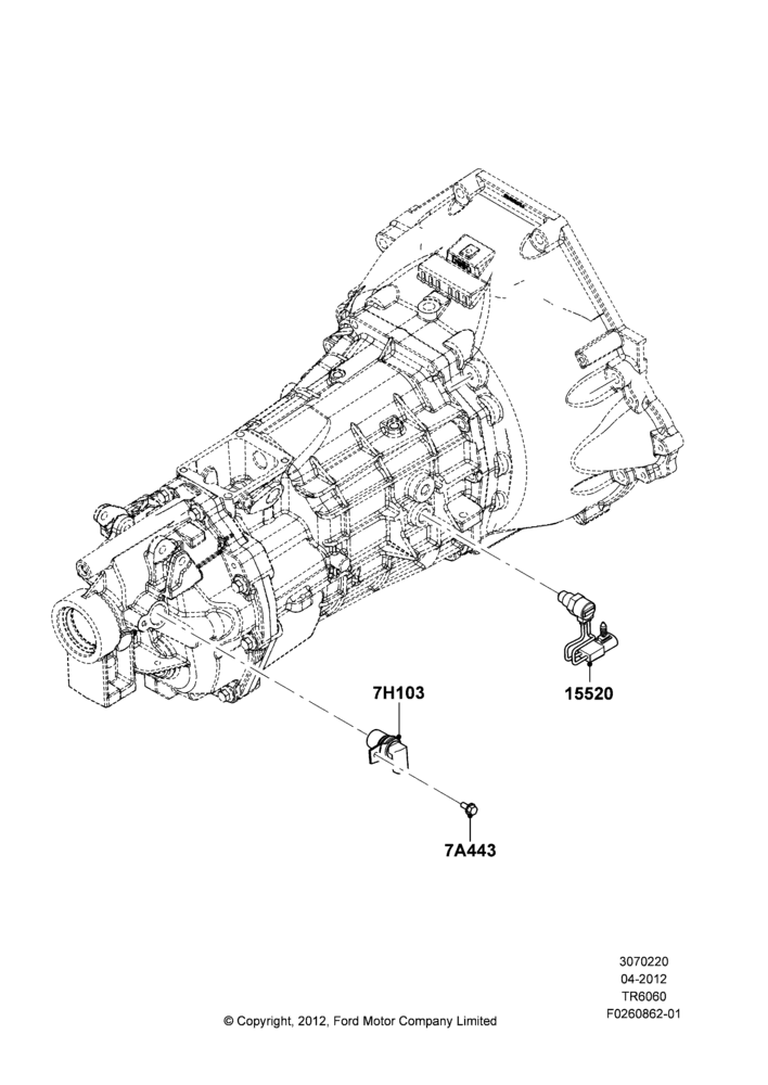 20C - Transmission Modules and Sensors, 6 Speed Manual Transmission (T56); 30/APR/2012-27/JUN/2014