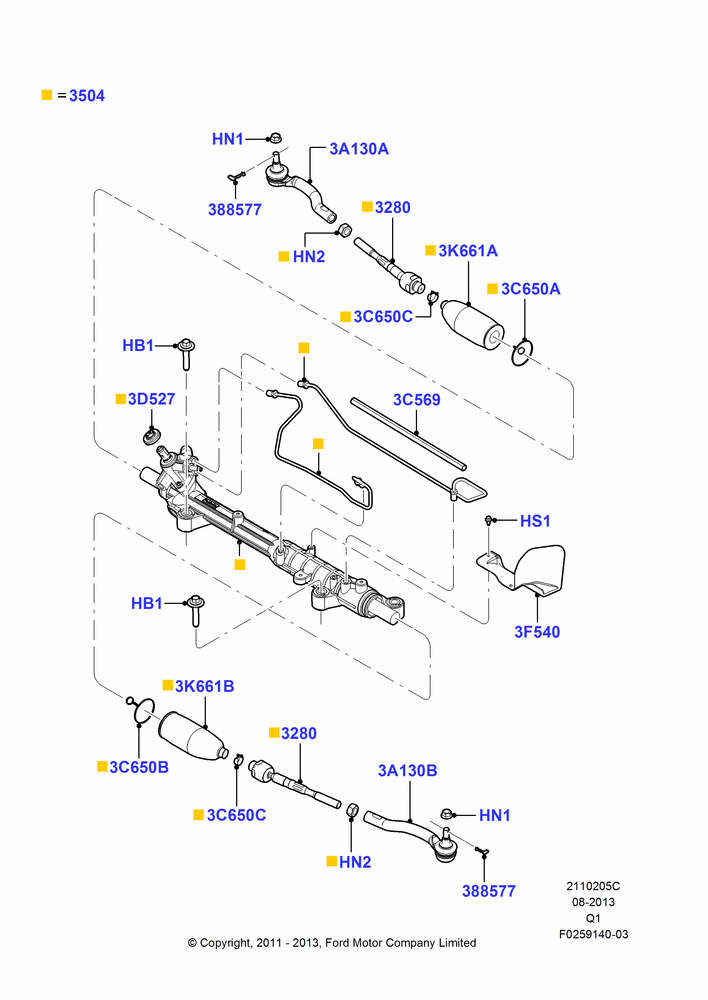 05C - Steering Gear; 05/NOV/2010-24/DEC/2014