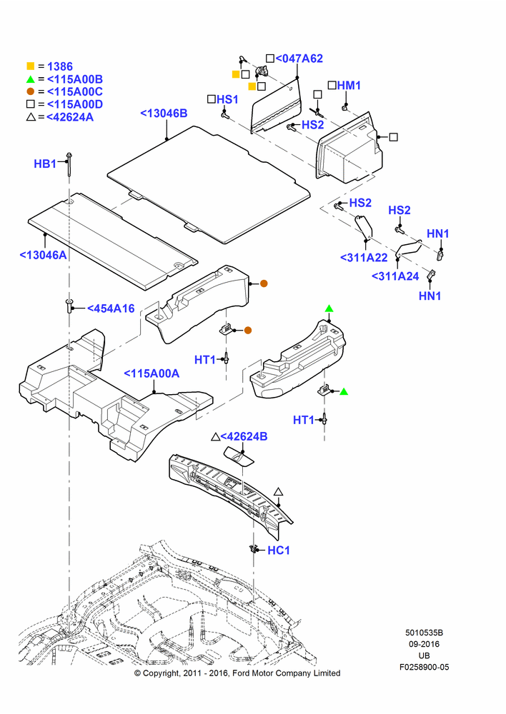 35B - Load Compartment Trim, Police Version; 09/JAN/2012-04/MAY/2015