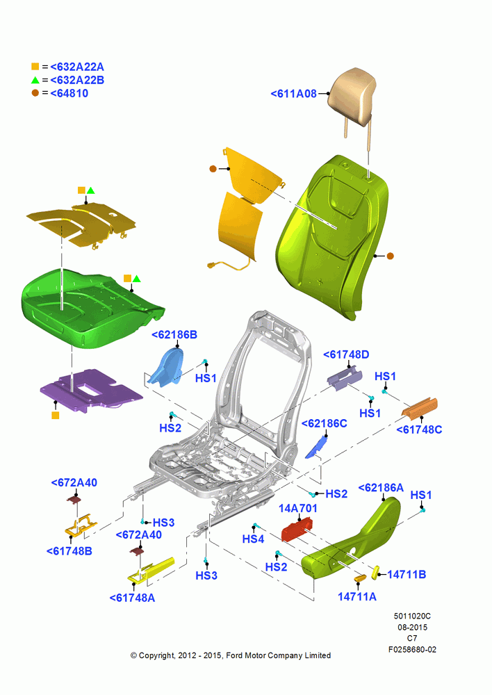 20C - Front Seat Pads/Valances & Heating, Driver Heated Seat-Variable Temp, Sports Front Seat; 13/AUG/2012