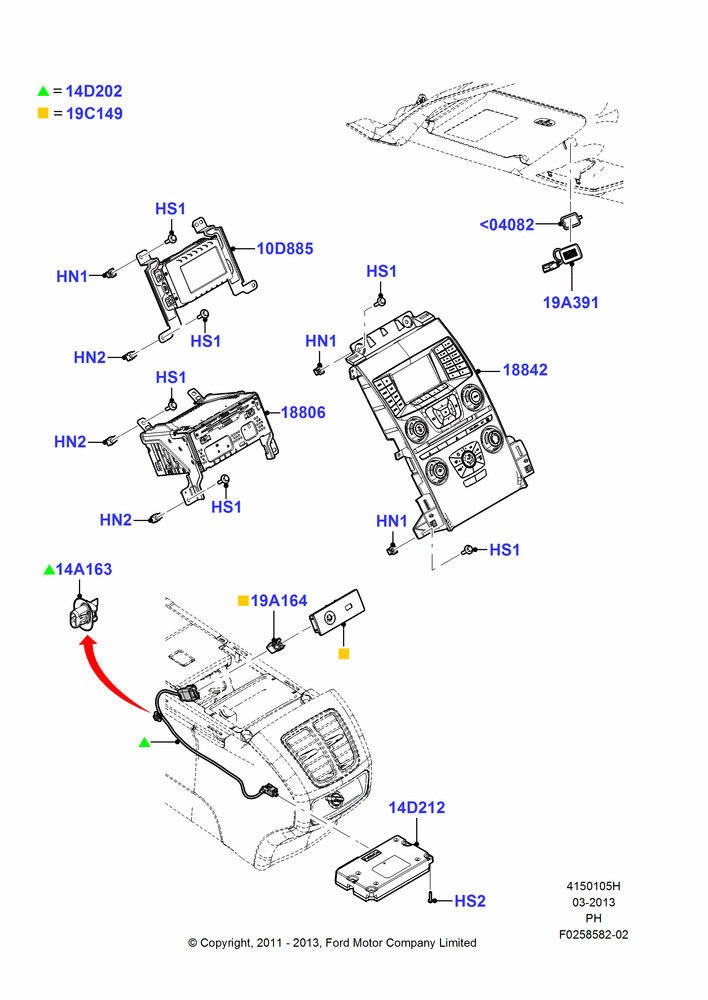 05H - Audio Equipment - Original Fit, SE Version, SEL Version, Human Machine Interface 2; 06/FEB/2012-01/MAR/2019