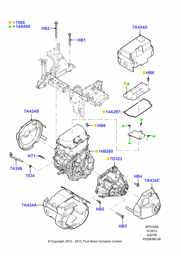 05A - Transmission & Speedometer Drive, 1 Speed Transmission; 19/MAR/2012-04/MAY/2018
