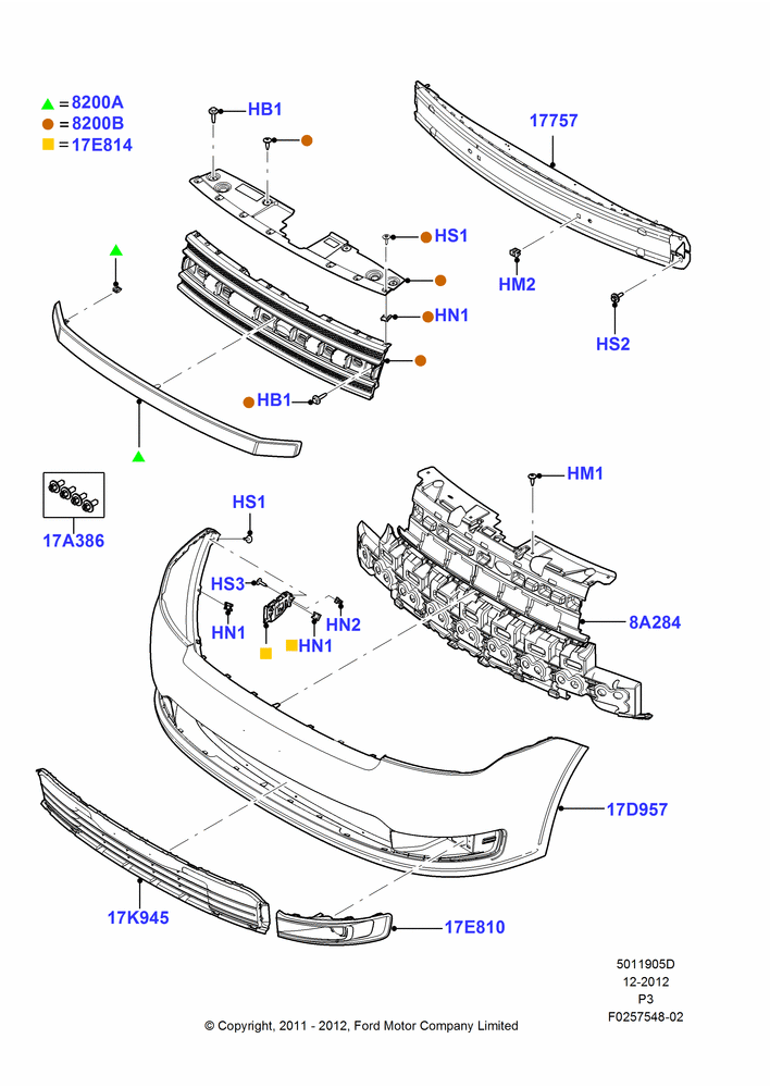 05D - Radiator Grille and Front Bumper; 29/FEB/2012