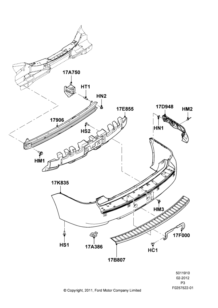 10B - Rear Bumper; 29/FEB/2012