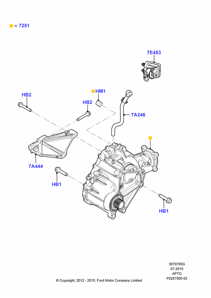 05G - Transfer Drive Case, LHD 4WD (FTD), Limited Version, SE Version, SEL Version; 06/FEB/2012-01/MAR/2019