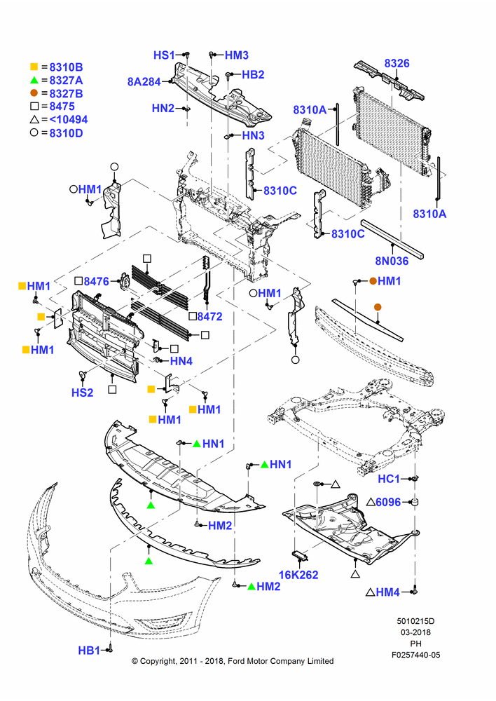 15D - Air Deflectors, 2.0L EcoBoost (240PS); 06/FEB/2012-01/MAR/2019