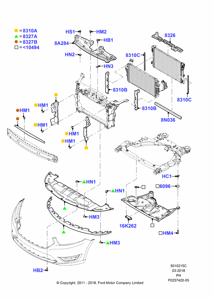 15C - Air Deflectors, 3.5L DOHC T/C V6 Gas, SHO; 06/FEB/2012-01/MAR/2019