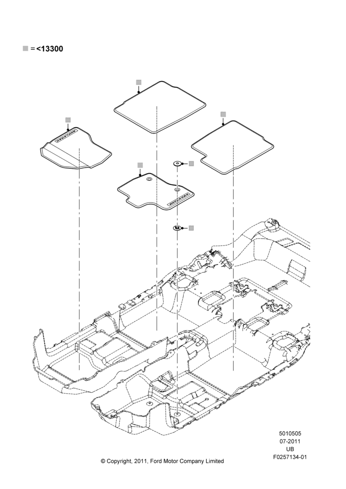 05XA - Floor Trim, Accessory; 13/JUN/2011-04/MAY/2015