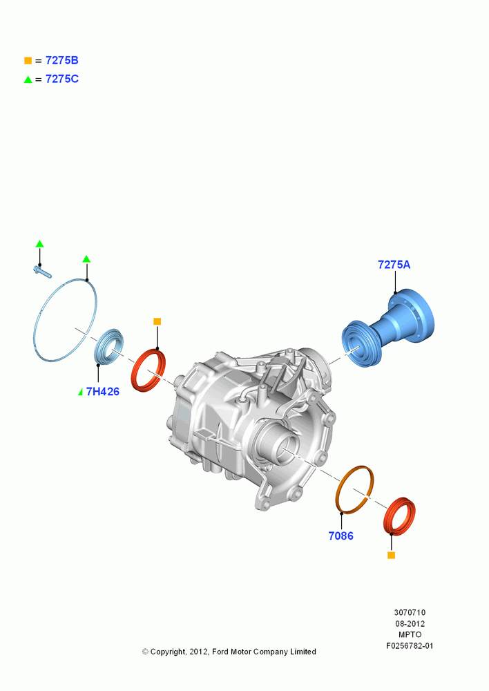 10A - Transfer Drive Components, 4WD, 2.0L EcoBoost (240PS); 13/AUG/2012