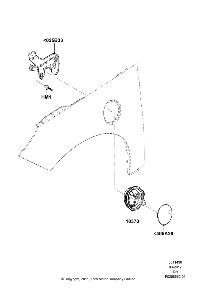 30B - Fuel Tank Filler Door and Controls, BEV Version; 19/MAR/2012-04/MAY/2018