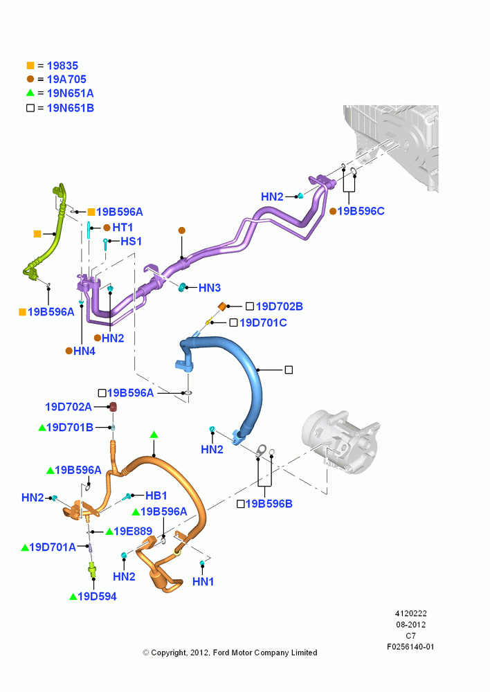 22A - Air Conditioning System, 1.6L PI TC I4 ETHNL; 13/AUG/2012-04/APR/2016