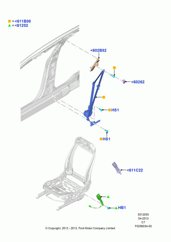05 - Front Seat Belts; 13/AUG/2012