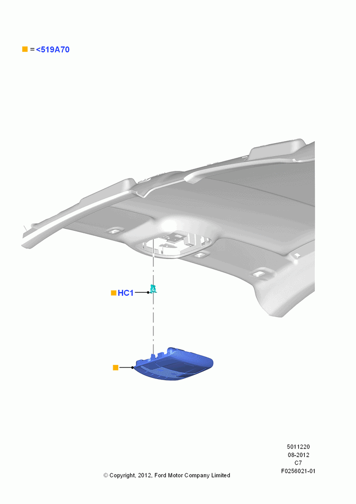 20A - Console - Overhead; 13/AUG/2012-04/APR/2016