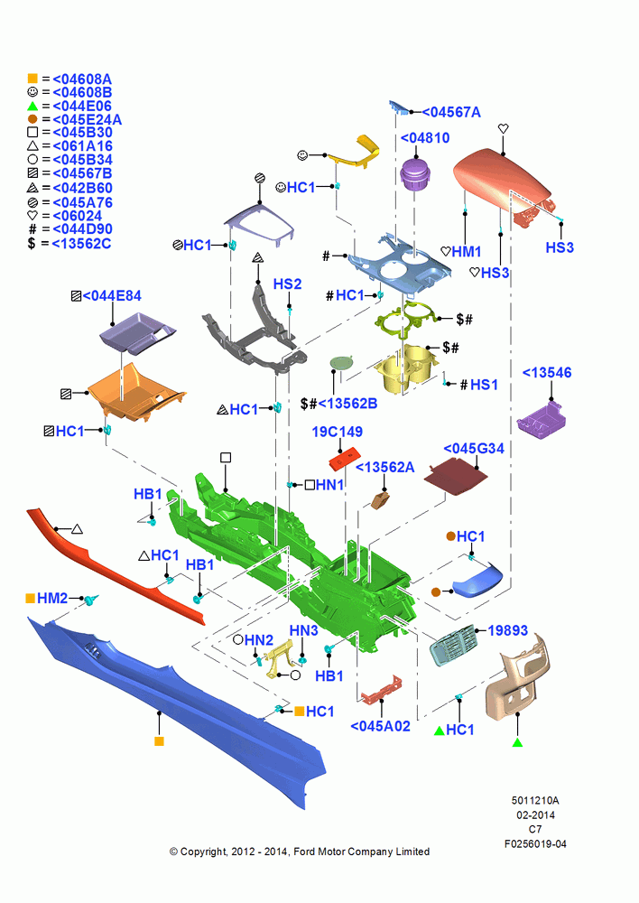 10A - Console - Floor; 13/AUG/2012-04/APR/2016