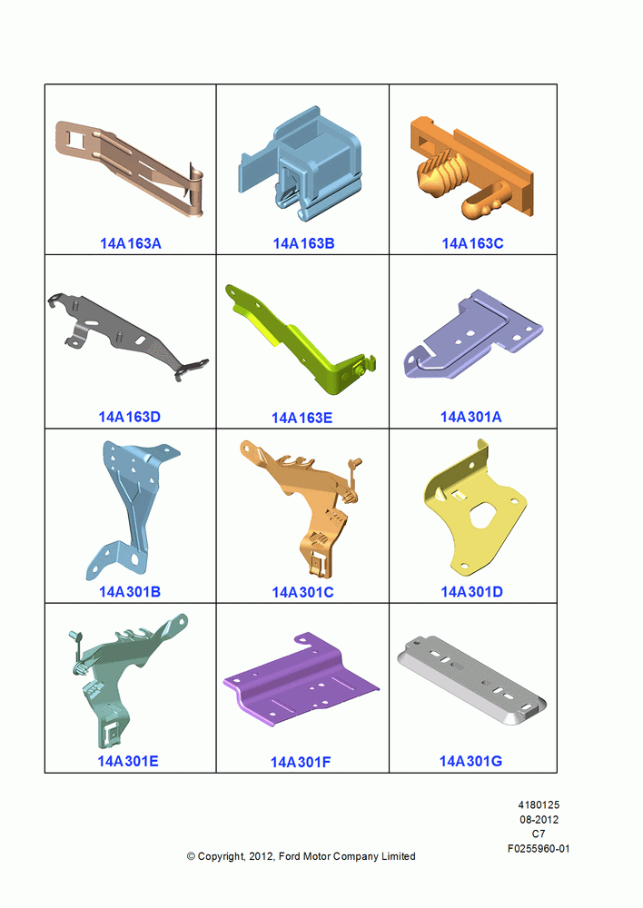 25A - Wiring Clamps, Page A; 13/AUG/2012