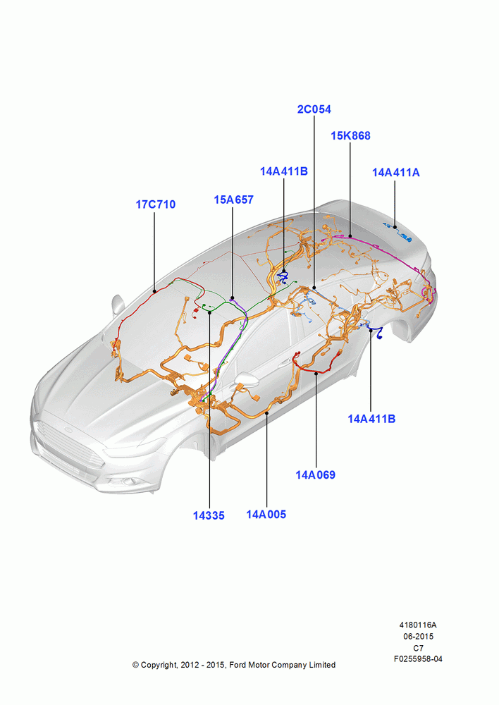 16A - Wiring - Body And Roof Console; 13/AUG/2012-04/APR/2016