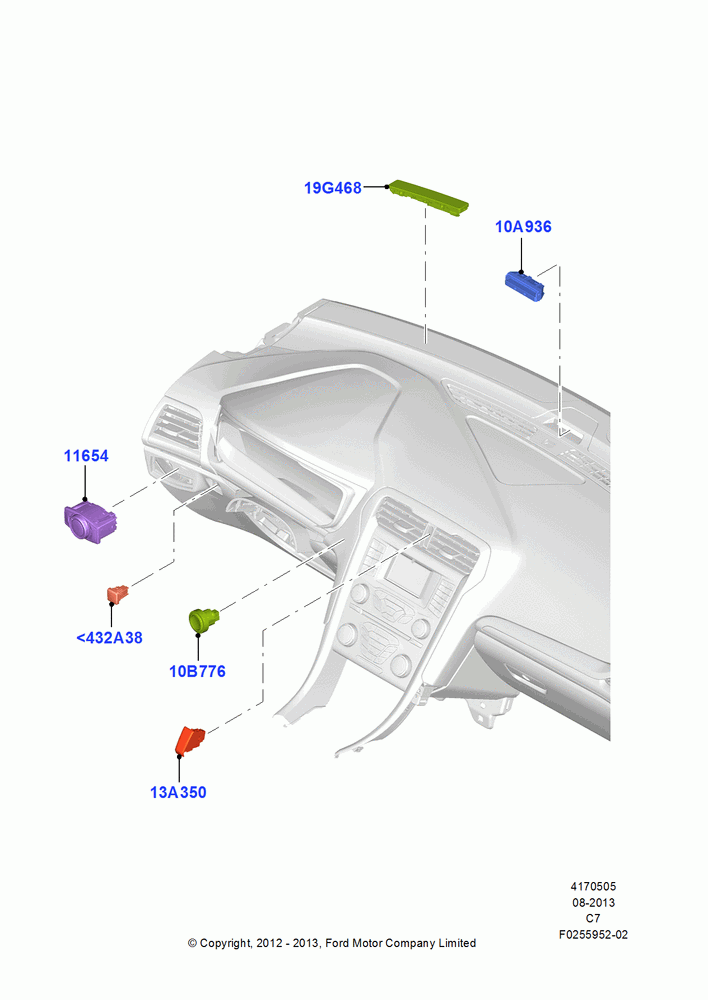05A - Instrument Panel Related Parts; 13/AUG/2012-04/APR/2016