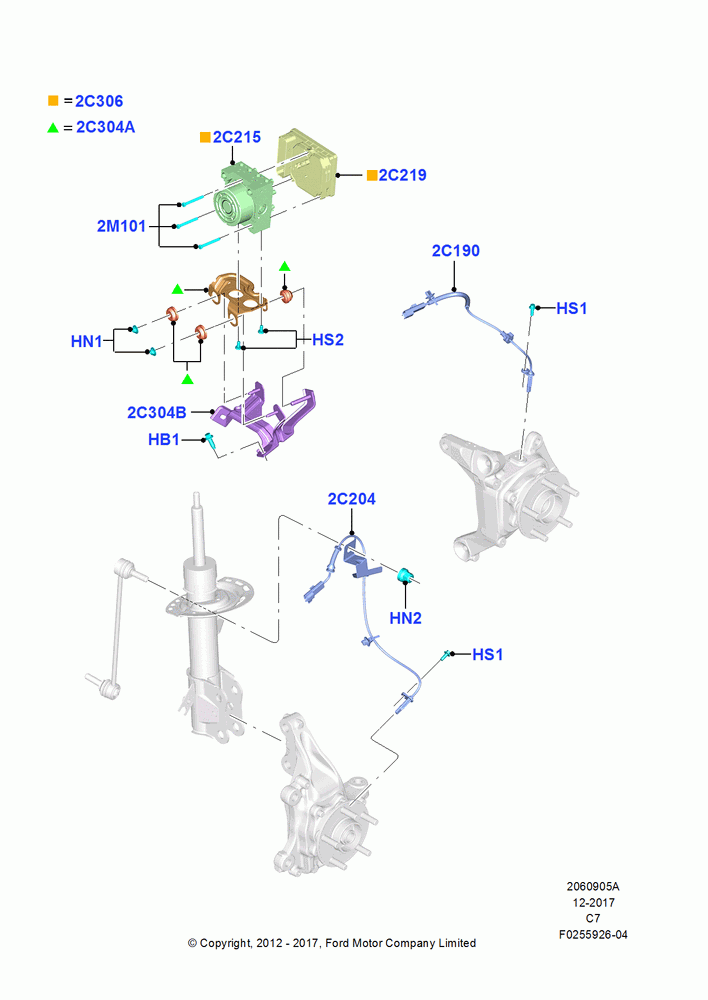 05A - Anti-Lock Braking System, 1.6L PI TC I4 ETHNL, 2.5L Duratec (110kW/150PS), 1.5L GTDI I4, Hermosillo Plant Build, 2.0L EcoBoost (240PS); 13/AUG/2012-18/JAN/2014