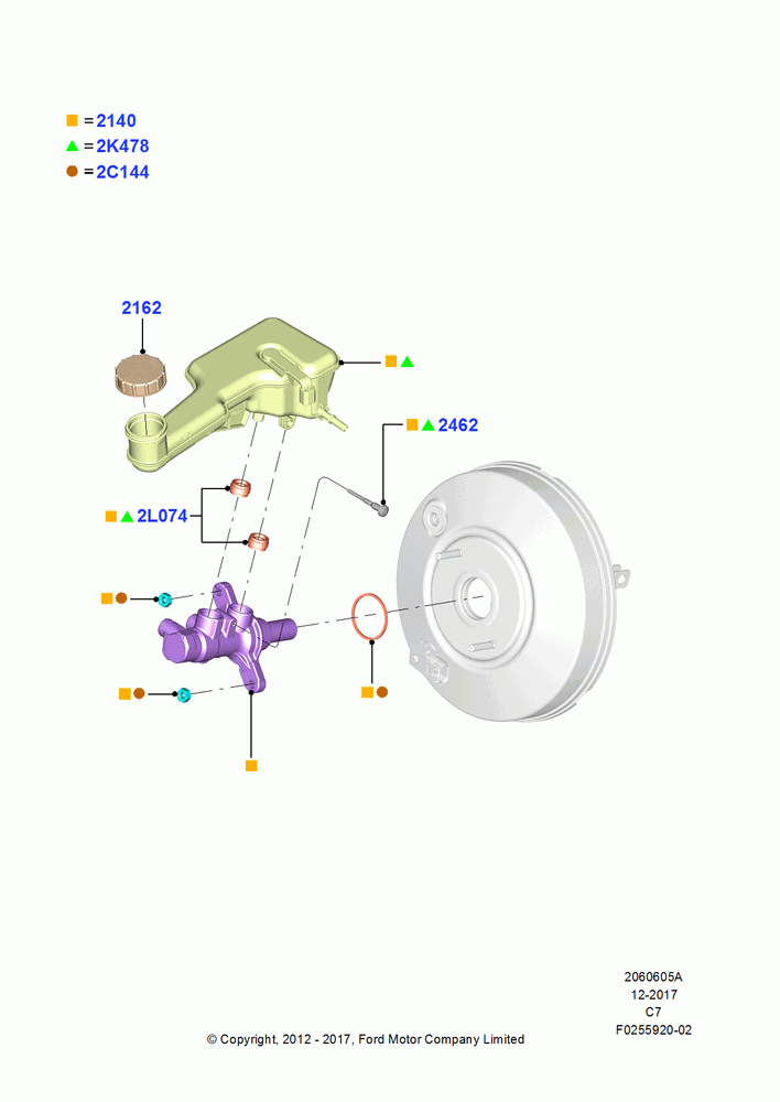 05A - Master Cylinder - Brake System, 6 Speed Manual Trans - B6; 13/AUG/2012