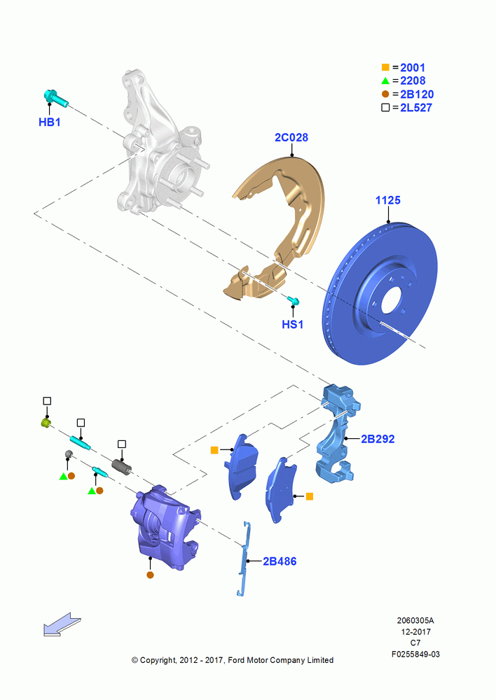 05A - Front Brake Discs and Calipers; 13/AUG/2012-21/AUG/2018
