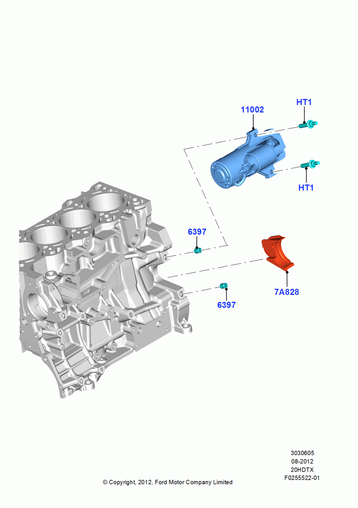 05C - Starter Motor, 2.0L EcoBoost (240PS); 13/AUG/2012