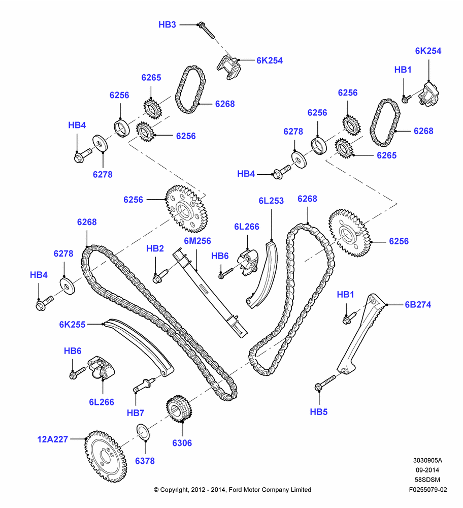 Timing Gear, 5.8L DOHC SC GAS