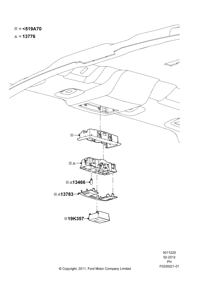 20C - Console - Overhead, Police Version; 06/FEB/2012-01/MAR/2019