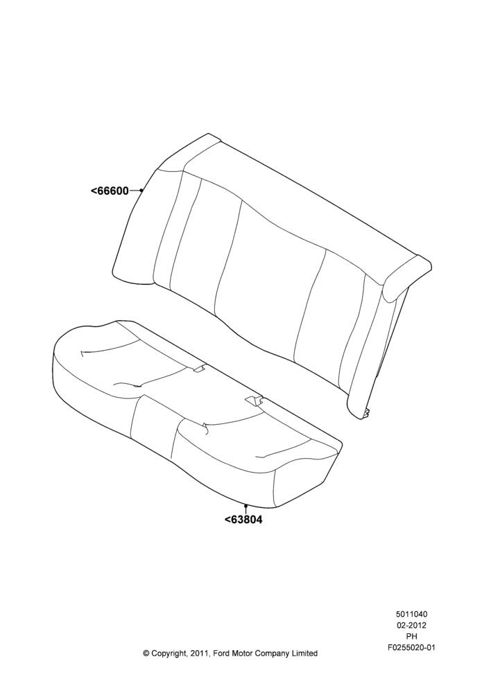 40C - Rear Seat Covers, Police Version; 06/FEB/2012-01/MAR/2019