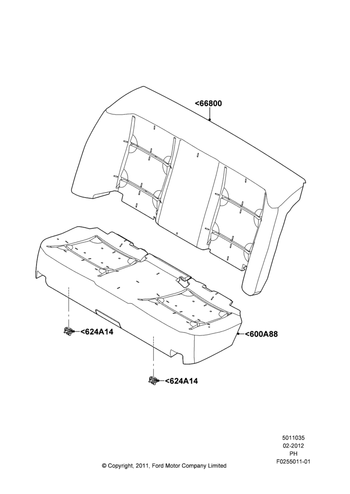 35C - Rear Seat Pads/Valances & Heating, Police Version; 06/FEB/2012-01/MAR/2019