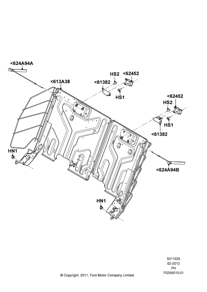 25C - Rear Seat Back, Police Version; 06/FEB/2012-01/MAR/2019