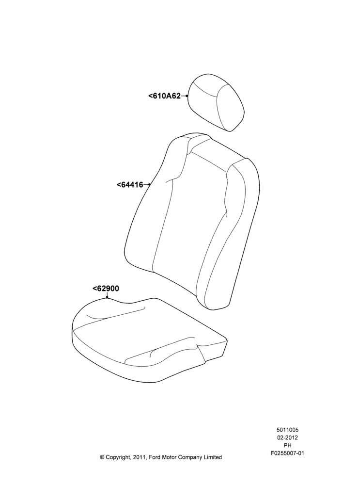05C - Front Seat Covers, Police Version; 06/FEB/2012-01/MAR/2019
