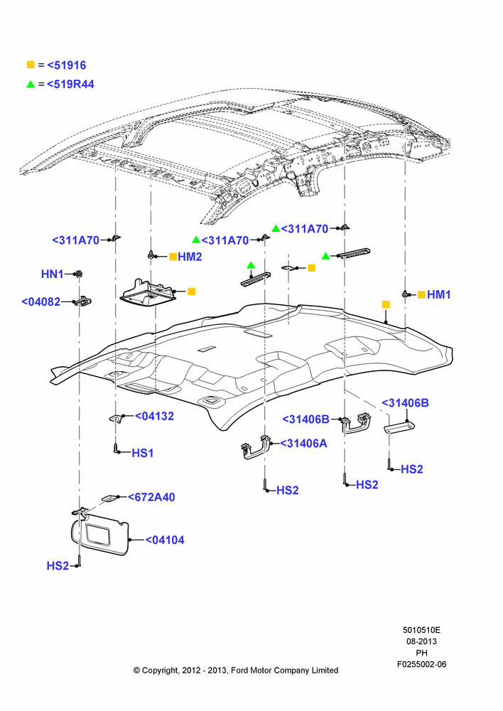 10E - Headlining and Sun Visors, Police Version; 06/FEB/2012-01/MAR/2019