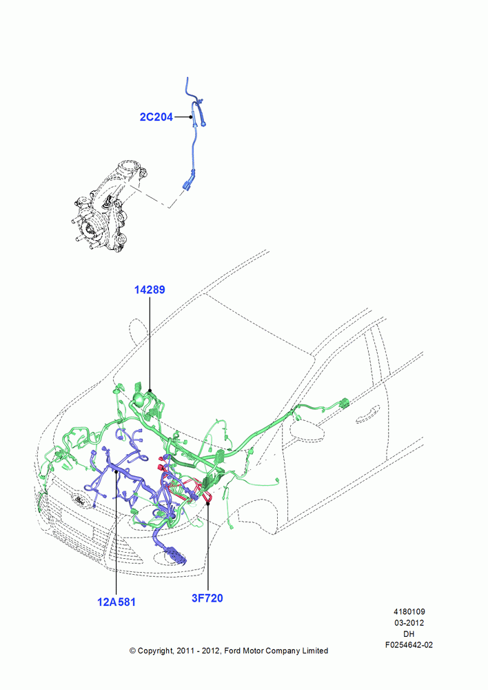 09C - Wiring - Engine And Transmission, 72V/350 AMP Electric Motor; 19/MAR/2012-08/DEC/2014