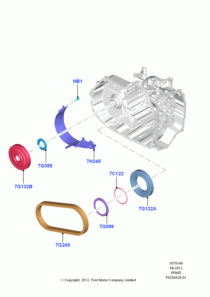 46C - Chain Drive, 6 Speed Auto Trans 6F Mid-Range; 13/AUG/2012