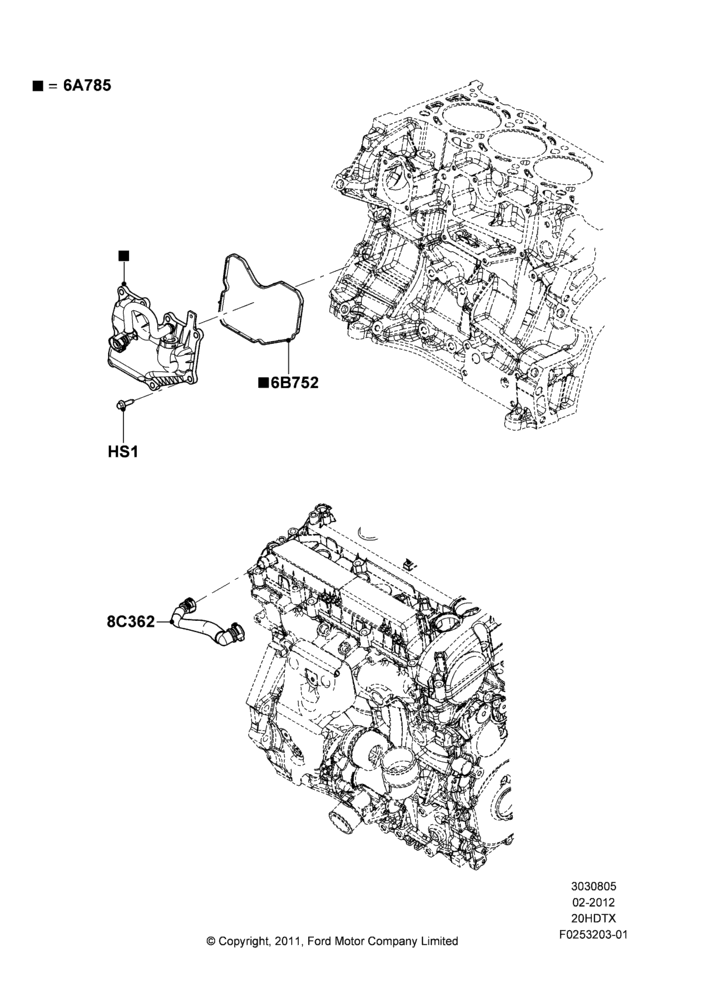 05B - Emission Control - Crankcase, 2.0L EcoBoost (240PS); 16/APR/2012-01/MAR/2019