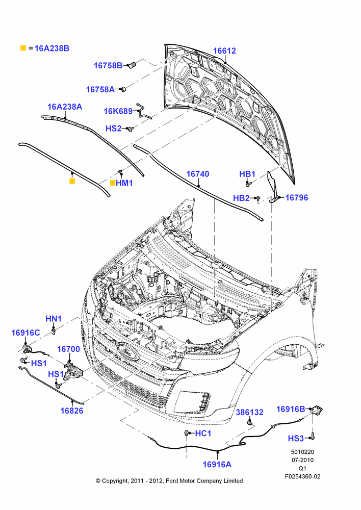 20C - Hood and Related Parts, Lincoln/Mercury Series; 12/JUL/2010-24/DEC/2014