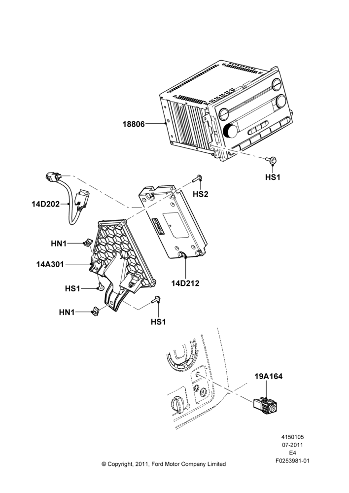 05K - Audio Equipment - Original Fit, With Sync, All Radios Less Navigation; 22/AUG/2011