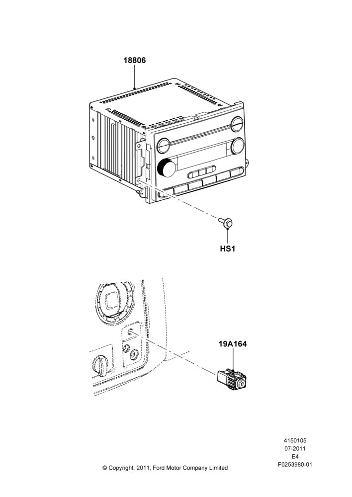 05J - Audio Equipment - Original Fit, Less Sync, All Radios Less Navigation; 22/AUG/2011