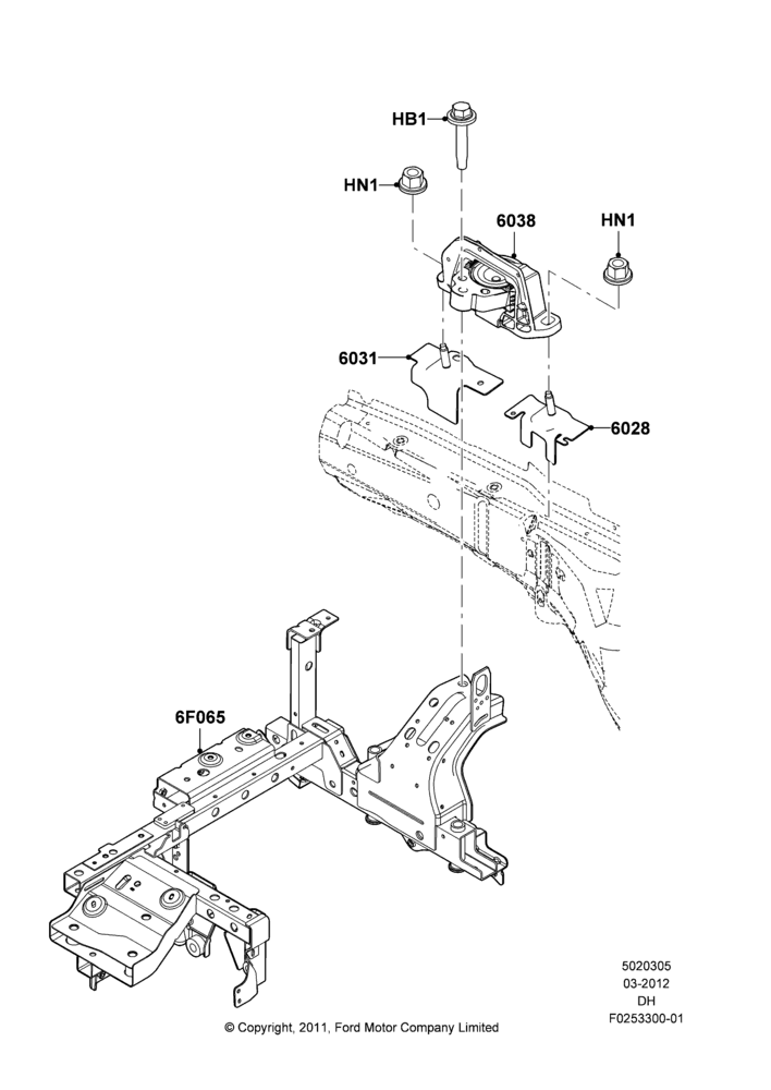 05C - Engine Mounting, 72V/350 AMP Electric Motor; 19/MAR/2012-04/MAY/2018
