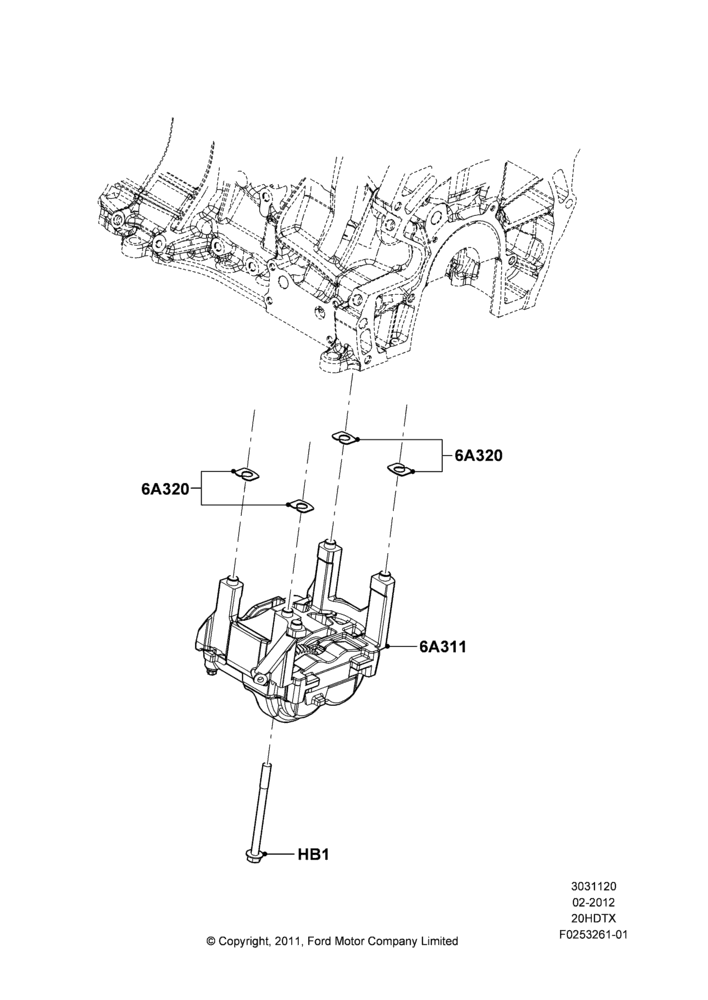 20B - Balance Shafts and Drive, 2.0L EcoBoost (240PS); 16/APR/2012-01/MAR/2019