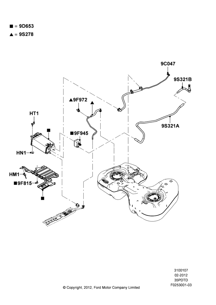 07D - Fuel Vapour System, 3.5L DOHC T/C V6 Gas; 06/FEB/2012-01/MAR/2019