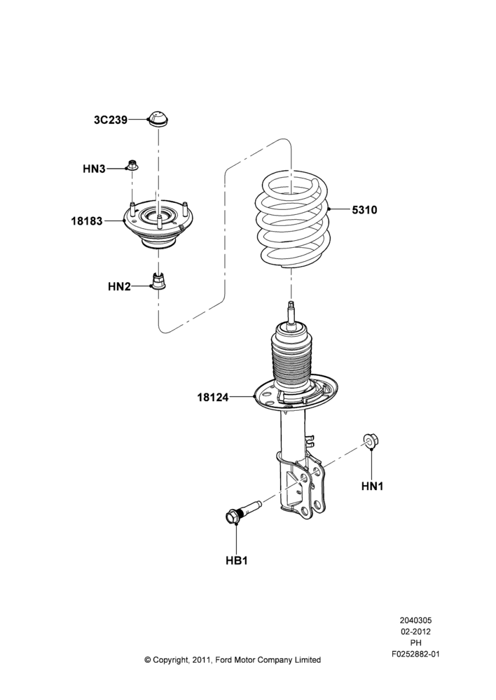 05B - Front Suspension Struts and Springs; 06/FEB/2012-01/MAR/2019