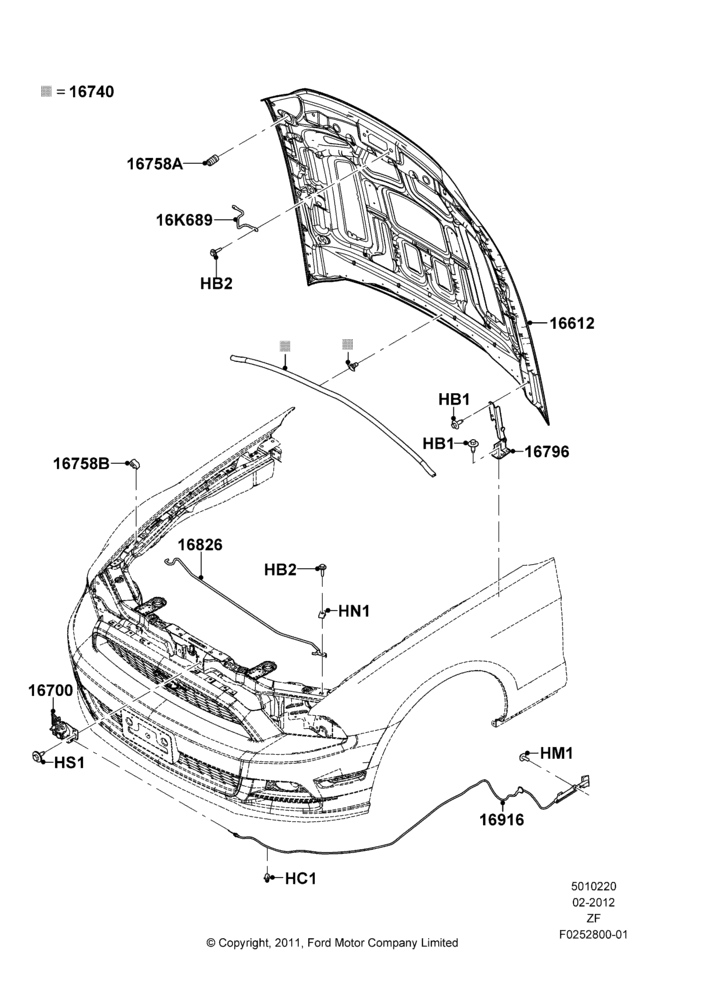 20G - Hood and Related Parts, Base; 27/FEB/2012-27/JUN/2014