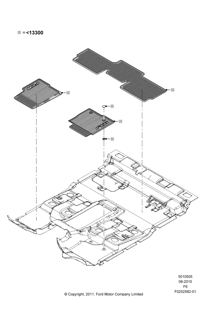 05XM - Floor Trim, Super Cab, Accessory Fit; 19/AUG/2010-24/OCT/2011