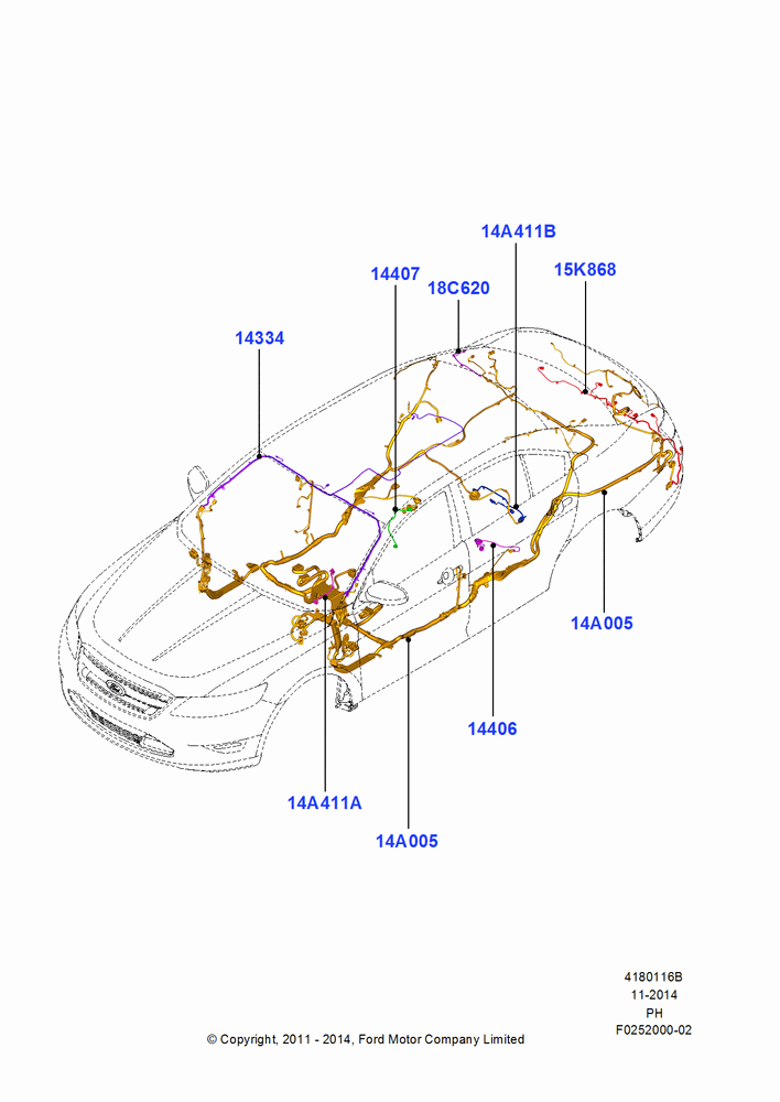 16B - Wiring - Body And Roof Console; 06/FEB/2012-14/NOV/2016