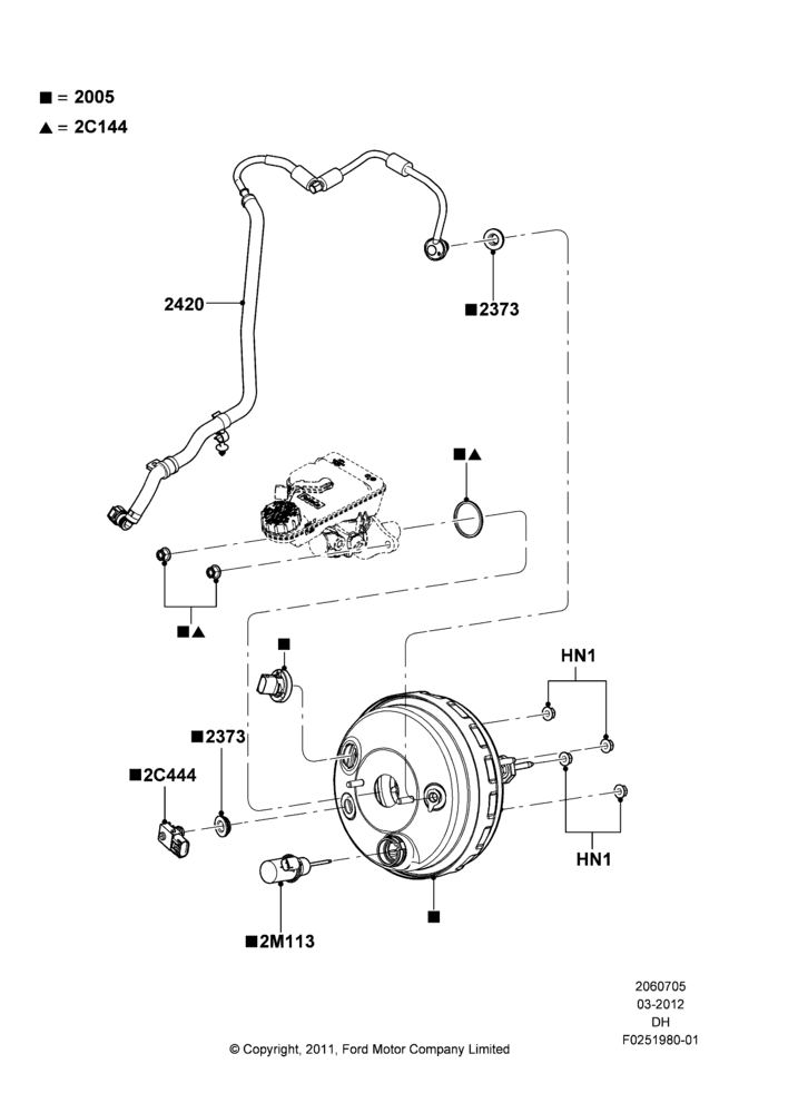05B - Brake Booster, 72V/350 AMP Electric Motor; 19/MAR/2012-04/MAY/2018